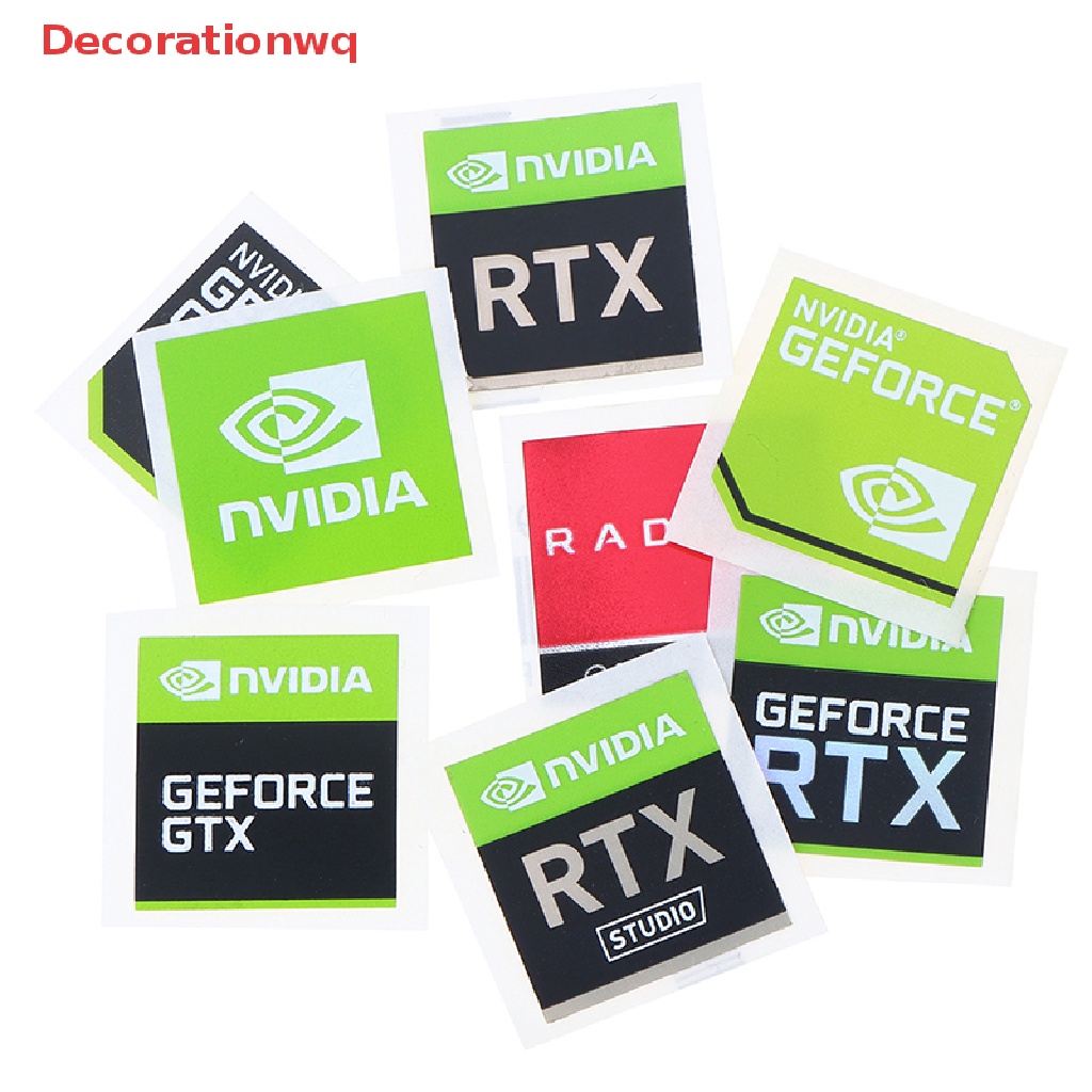 Bộ 5 Sticker NVIDIA GTX GEFORCE Dán Trang Trí Laptop Mới