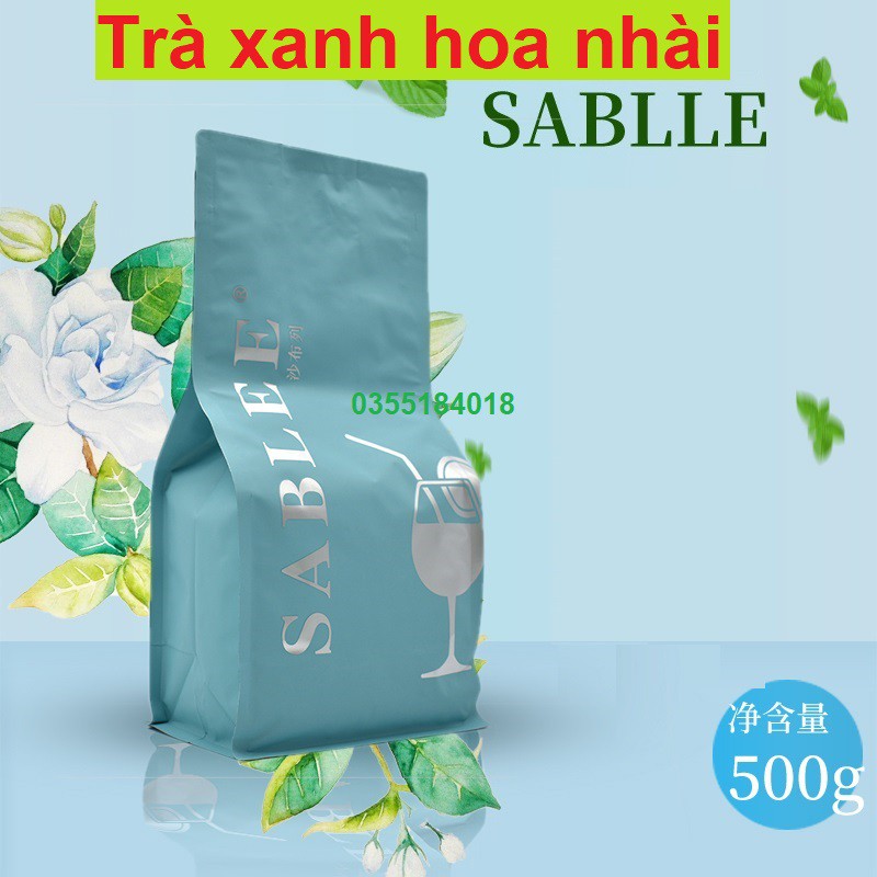 Trà nhài Sablee Trà đặc biệt hương vị hoa nhài Pha chế trà sữa - trà hoa quả Túi 500gr