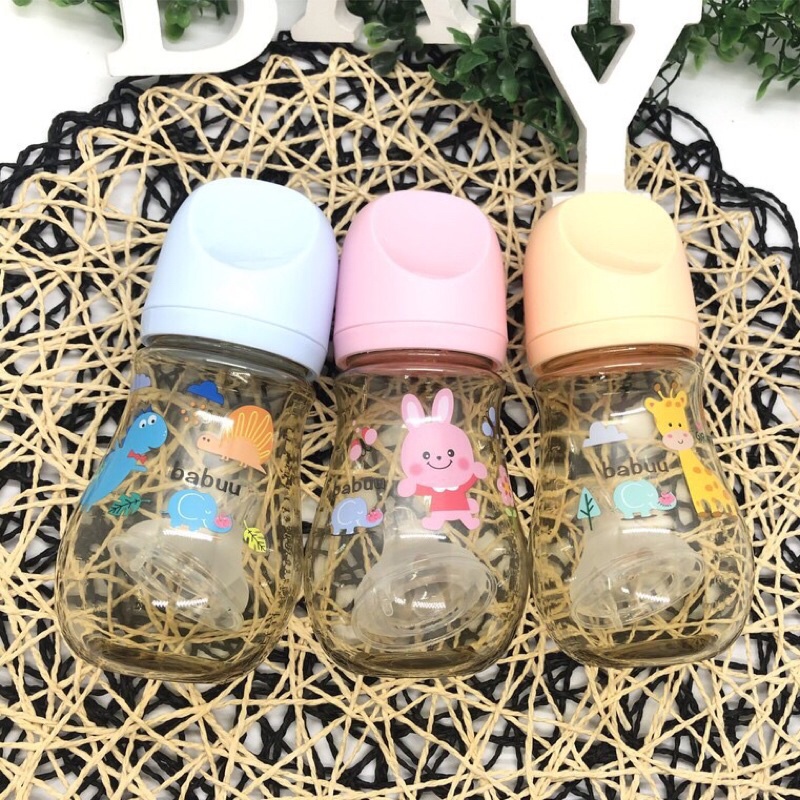 Bình sữa Babuu PPSU 90ml/210ml/270ml tặng kèm núm