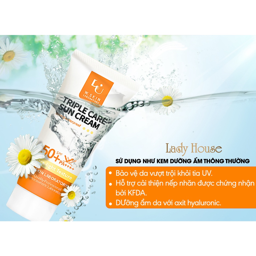 Kem chống nắng Triple Care SPF50+ PA++++