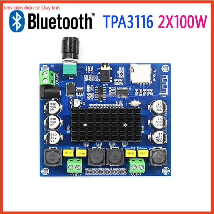 Mạch khuếch đại âm thanh TPA3116  Bluetooth 2x100W .