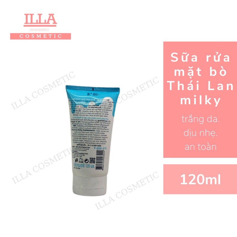 Sữa Tắm Bò Thái Lan Sữa tắm sữa Bò Milky Thái Lan 800ml Tặng Sữa Rửa Mặt 120ml