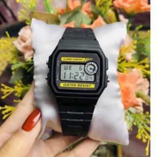 Đồng hồ điện tử unisex casio wr f94 dây cao su mặt nhựa - đồng hồ nam nữ thời trang