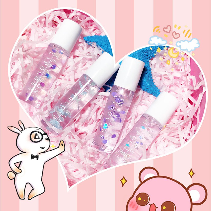 Son bóng ánh nhũ lấp lánh trong suốt thiết kế dạng đầu lăn tiện dụng | BigBuy360 - bigbuy360.vn