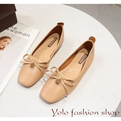 [OD12] Giày bệt búp bê nữ đế bằng da mềm đính nơ xinh xắn hàng QC cao cấp - Kèm hình thật | BigBuy360 - bigbuy360.vn