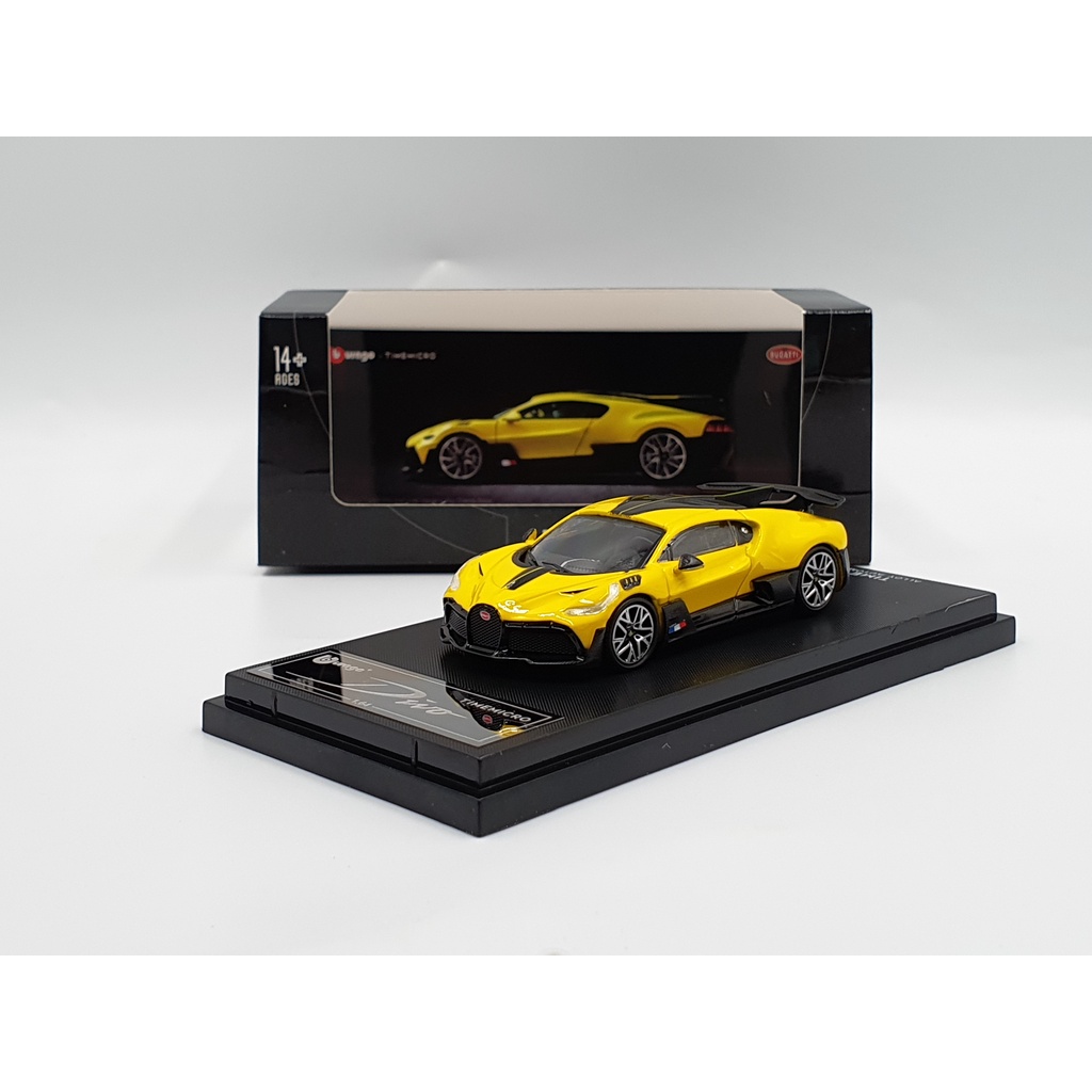 Xe Mô Hình Bugatti Divo 1:64 Bburago ( Vàng )