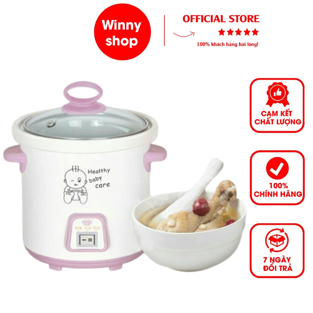 Nồi Chưng Yến, Hầm, Nấu Cháo Bằng Điện Thiết Kế Theo Công Nghệ Bán Dẫn Nhiệt Tác Động Trực Tiếp Vào Lồng Sứ