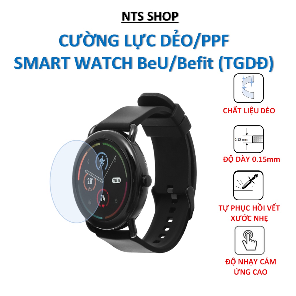 Dán cường lực dẻo bảo vệ màn hình SMART WATCH KINGWEAR / BeU / Befit