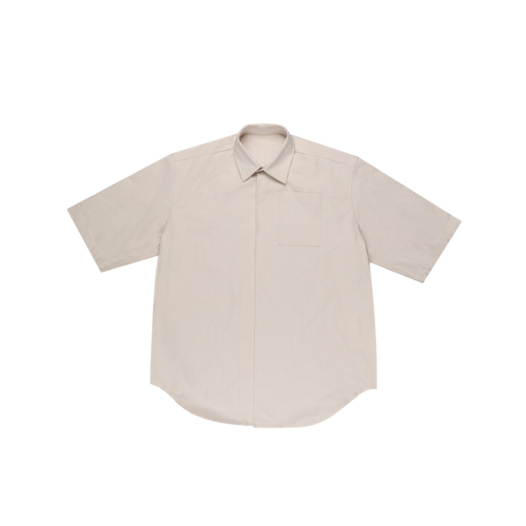 Áo Sơ Mi Tay Ngắn In LOGO Lưng Lớn Thời Trang Cho Nam Và Nữ