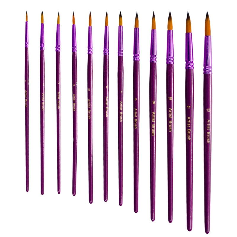 Va Bộ Cọ Vẽ Tranh Màu Nước Acrylic Hình Trứng Phục Sinh Mang Đi Được