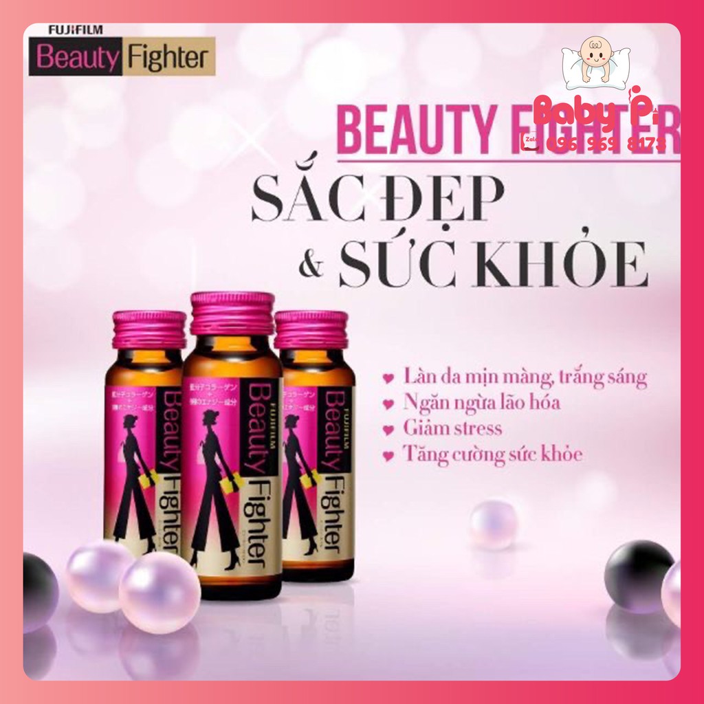 [CHÍNH HÃNG] Collagen dạng nước giữ dáng đẹp da Fujifilm Beauty Fighter (10 lọ x 50ml)