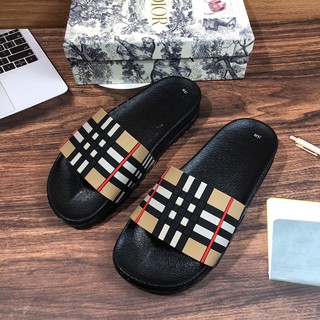 Dép Lê Bảo Bình ❤️ Fashion New FreeShip ❤️ Dép Burberry - Cực Êm Chân - Mix 3 Màu Xịn Sò