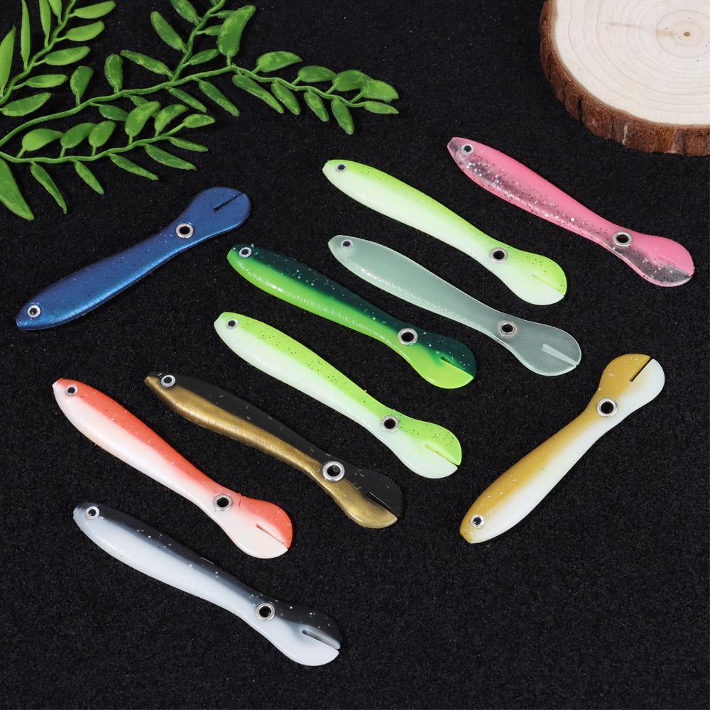 Set 5 Mồi Giả Nhử Cá Bằng Nhựa Gắn Kèm Móc Câu Tiện Dụng