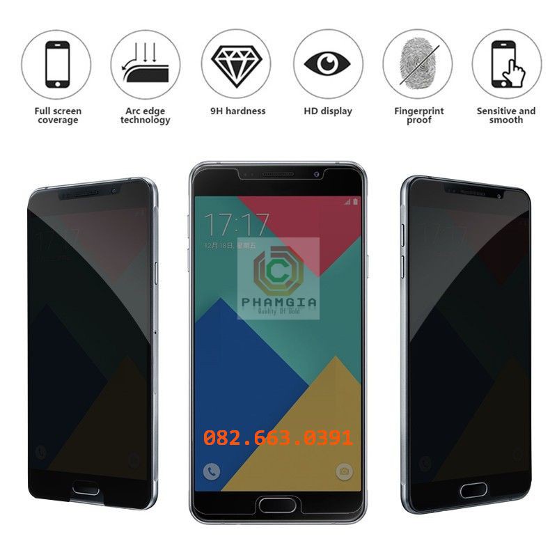 Dán cường lực chống nhìn trộm Samsung J7 2015 / J7 2016 / J7 Prime / J7 Pro / J7 max / J7 Plus / J7 Duo J8 2018 dẻo nano
