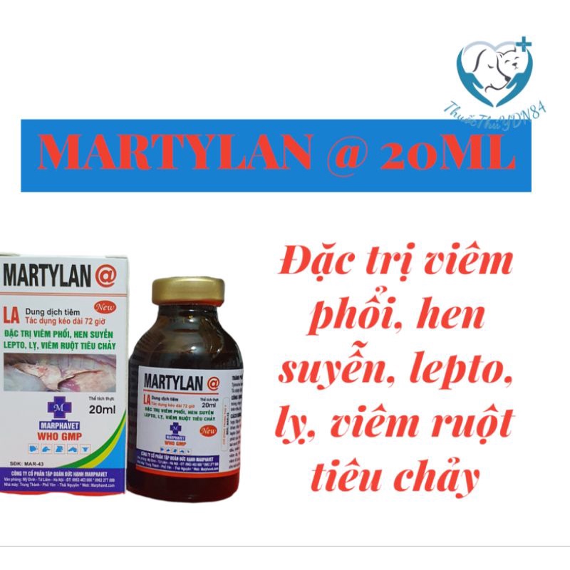 MARTYLAN @ CHAI 20ML KHÒ KHÈ SỔ MŨI SƯNG MẶT GÀ ĐÁ