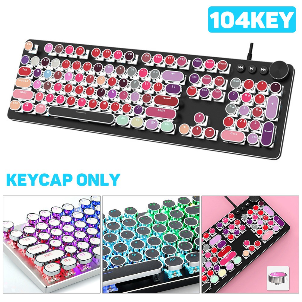 Bộ 104 Nút Tròn Thay Thế Cho Bàn Phím Cherry Mx