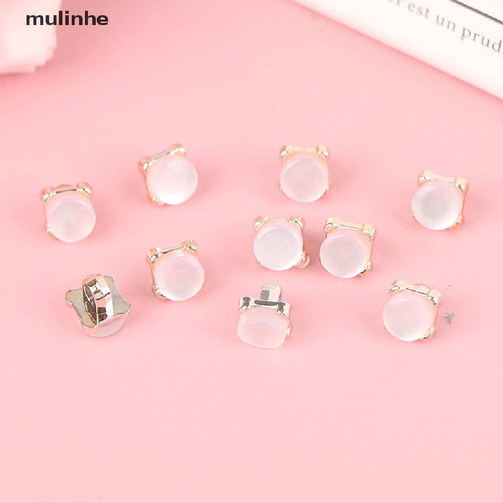 Set 10 Nút Ngọc Trai Dùng Trang Trí Áo Sơ Mi