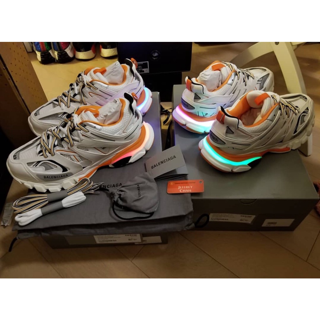 TRACK LED 7 MÀU ĐÈN 2 CHẾ ĐỘ NHÁY - GIÀY THỂ THAO SNEAKERS NAM NỮ BALENCIGA TRACK 3.0 BẢN LED