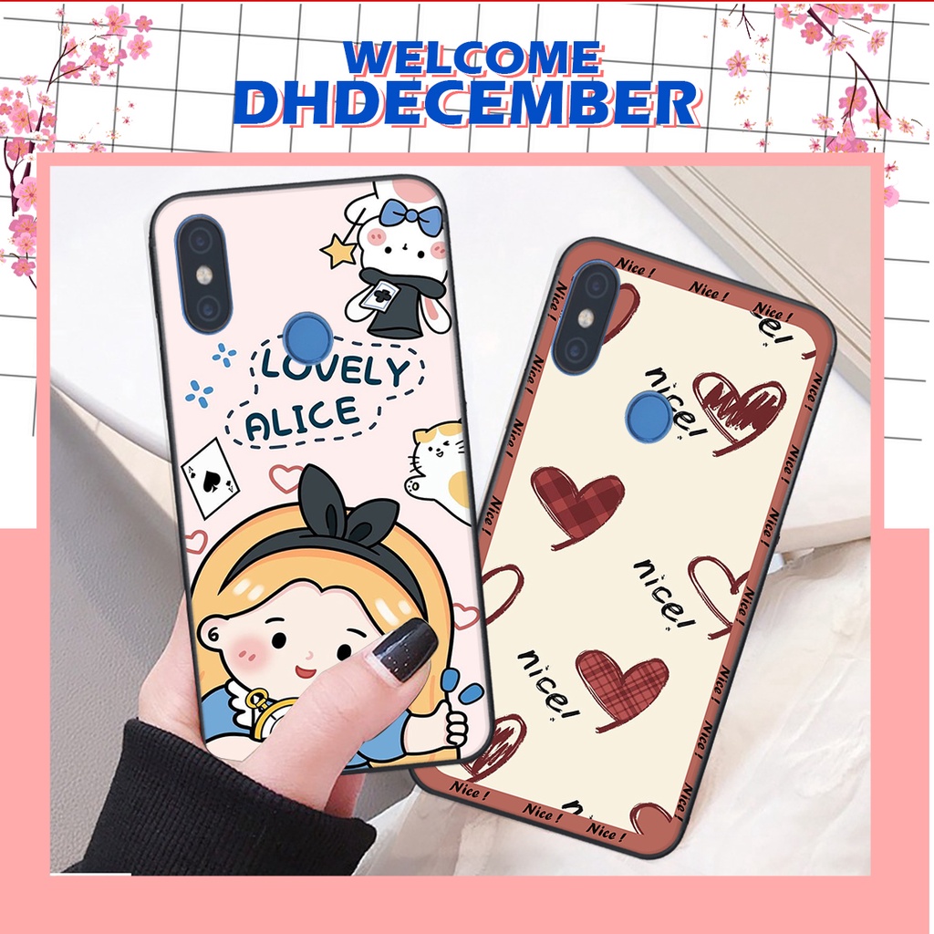 Ốp lưng Xiaomi MI 8 / MI 8 SE in hình nice ,good luck happy ốp xinh viền dẻo đẹp chất