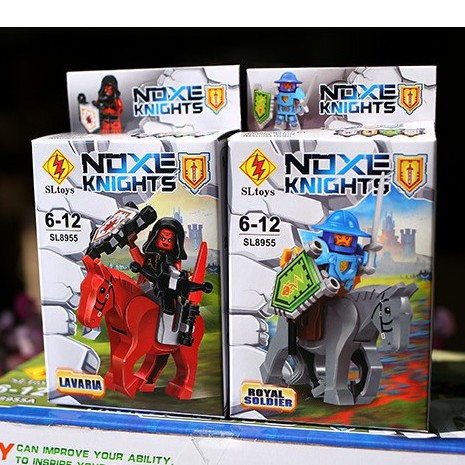 Lego Nexo Knight  Lego Khủng Long Lắp Ráp Xếp Hình Hộp Lego Ninja đi xe moto