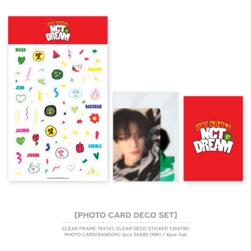 Gói ảnh thẻ photocard deco NCT DREAM ‘Hot Sauce’