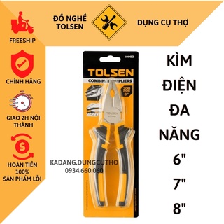 Kìm răng, kìm điện đa năng tolsen 6" 10000, 7" 10001, 8" 10002