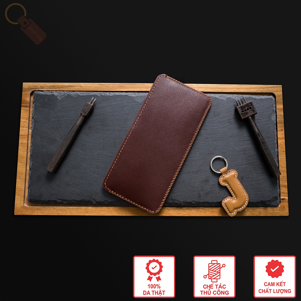 Ví 1 Ngăn Siêu Nhỏ Gọn Card Holder Minimalist - Da Bò Cao Cấp Nhập Khẩu