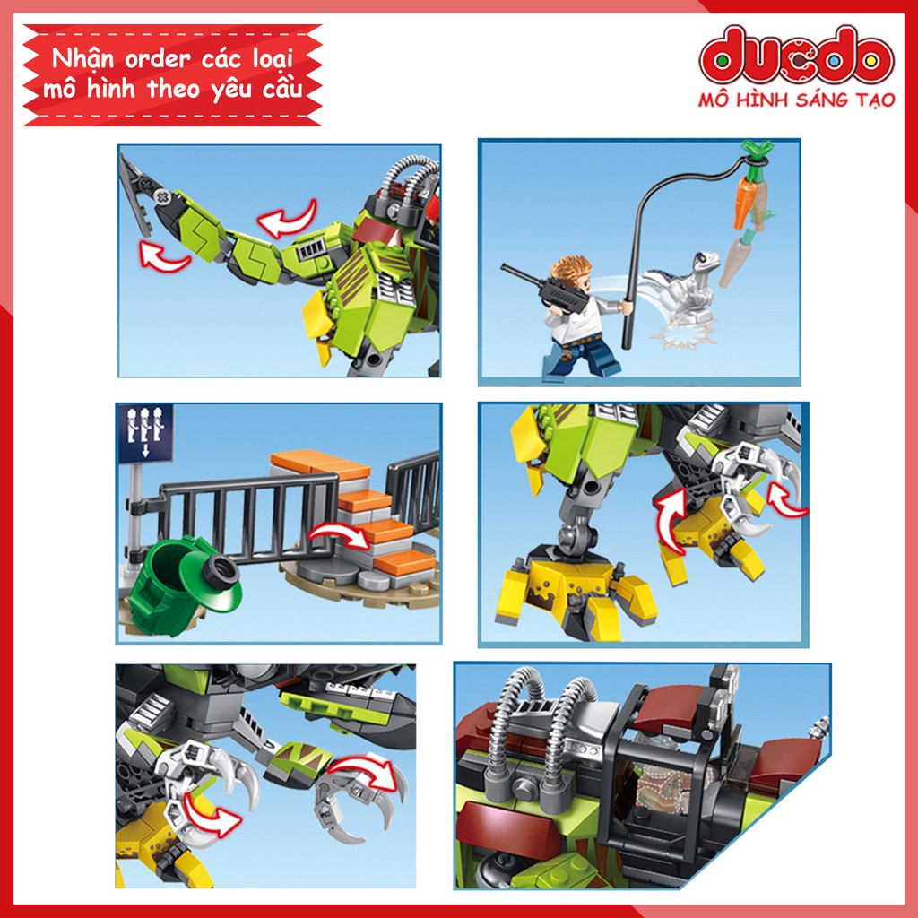 SY1410 Lắp ghép đại chiến khủng long robot Dino Mech - Đồ chơi Mô hình Mini Minifigures 75938