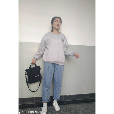 áo nỉ ulzzang áo nỉ nữ đẹp áo thu đông dày mịn form dáng rộng dài tay kiểu hàn quốc | BigBuy360 - bigbuy360.vn