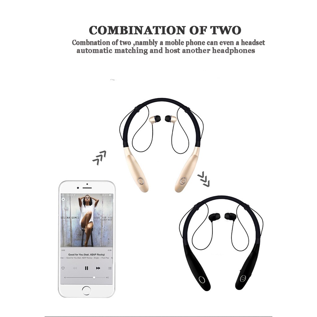 Tai nghe bluetooth 4.0 pin 15h ZAWA HBS 900 S ( đen ) | BigBuy360 - bigbuy360.vn