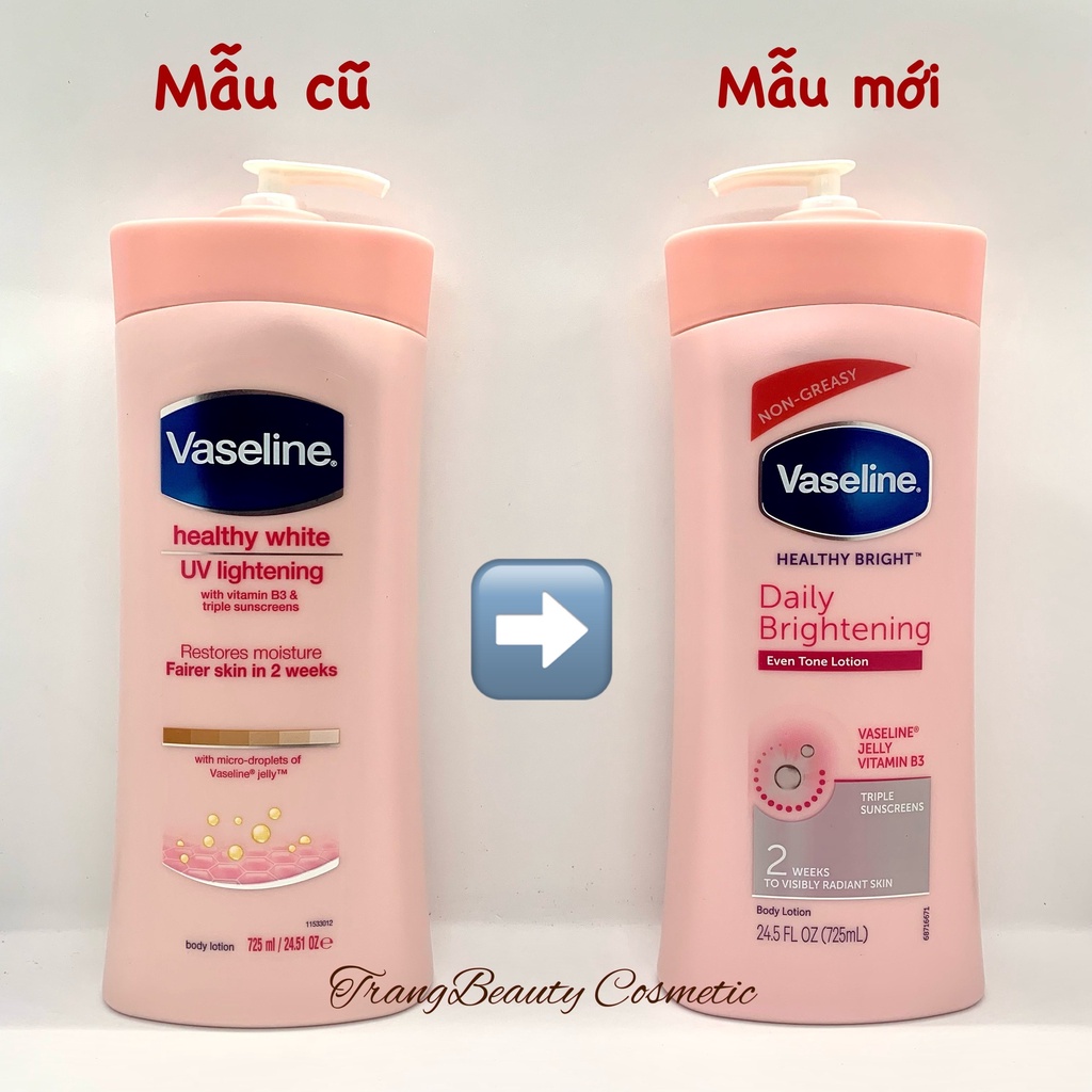 Sữa Dưỡng thể Vaseline 725ml Body Lotion Mỹ trắng da ,mịn màng, cấp ẩm chuyên sâu , phù hợp cho làn da châu Á