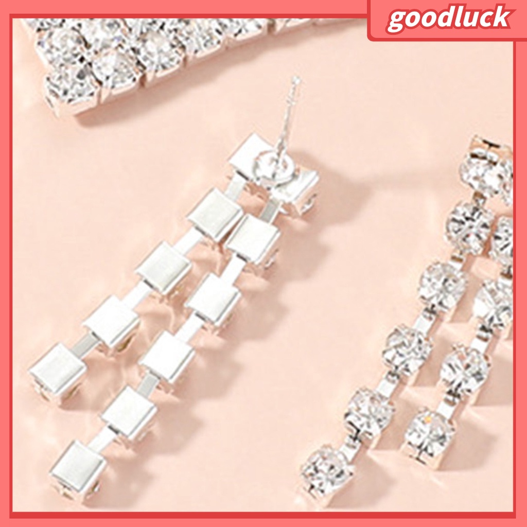 Goodluck| 1 Set Vòng cổ Và Bông Tai Tua Rua Thanh Lịch Cho Nữ