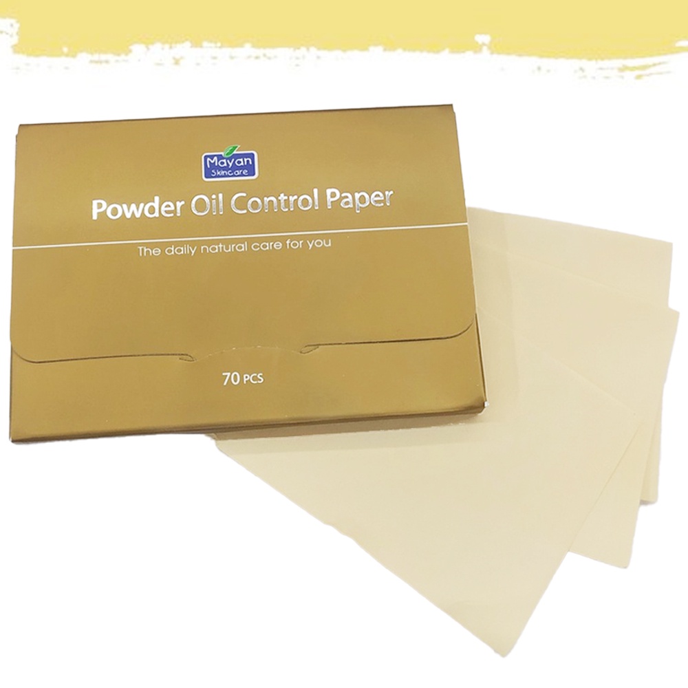 Giấy thấm dầu Mayan có phấn makeup 70 Tờ NPP Shoptido