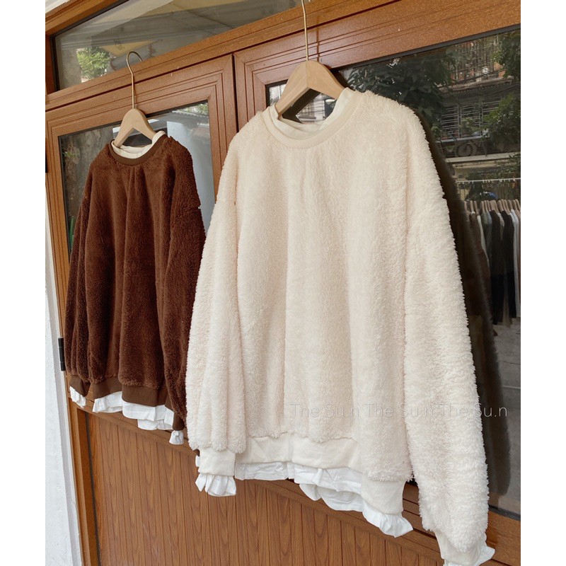 (ẢNH THẬT+LÔNG SIÊU MỊN) ÁO LÔNG HÀN QUỐC SIÊU MỀM MỊN