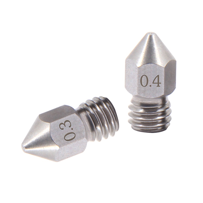 Set 10 Vòi Phun MK8 M6 Sợi Nhỏ 1 75mm Đầu Phun 3 5 0 2 0 3 0 4 0 5 0 6 0 8 1 0mm Cho Máy In 3D
