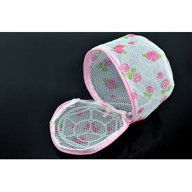 Túi giặt đồ lót  hoa có gọng 15x15cm xuất nhật