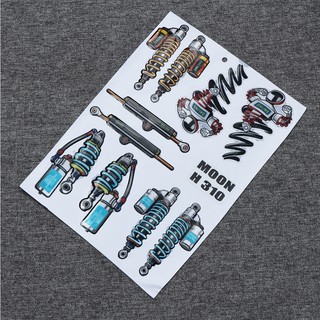 [BIKER ƠI ] BỘ TEM DÁN XE MÁY NHIỀU LOGO HÌNH PHUỘC OHLINS 3 KIỂU ROBOT VÀ TI.... TRANG TRÍ XE CỰC ĐẸP