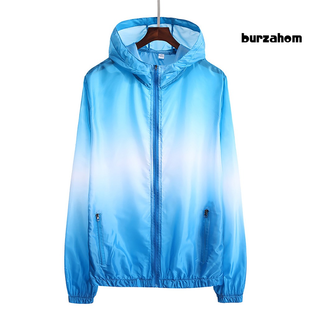 Áo Khoác Chống Nắng Tia UV Có Túi Màu Sắc Gradient Dành Cho Bé