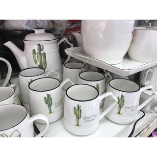 Bộ ấm chén Cây xương rồng cao cấp