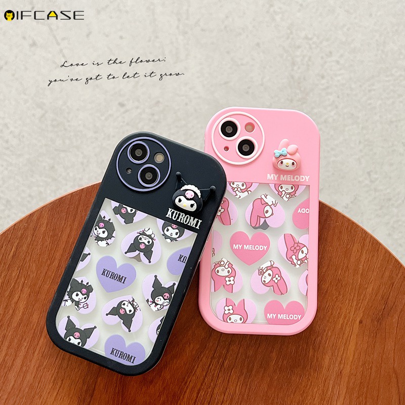 Ốp Điện Thoại Mềm Trong Suốt Họa Tiết Hoạt Hình Melody Kulomi Cho iPhone 13 12 11 Pro Max XS Max XR X