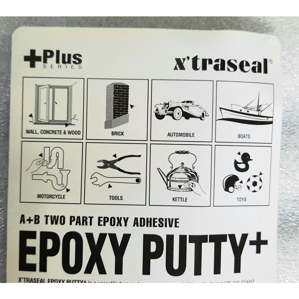 KEO TRÁM RÒ RỈ, KEO NHỒI EPOXY PUTTY AB (50gr và 100gr), X'TRASEAL - MALAYSIA