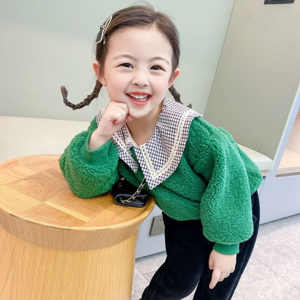 Áo hoodie màu trơn giữ ấm thời trang dành cho bé gái