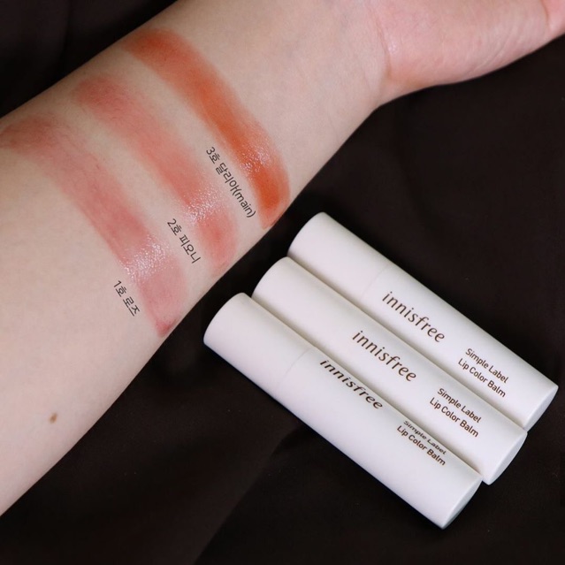 Son dưỡng Innisfree Simple Label Lip Color Balm