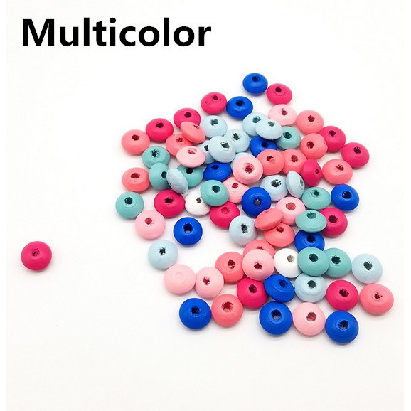 Túi 50 Hạt Gỗ Xỏ Lỗ 6 * 12MM Dùng Để Làm Đồ Trang Sức Thủ Công