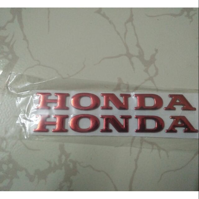 Bộ chữ nổi honda crôm đỏ