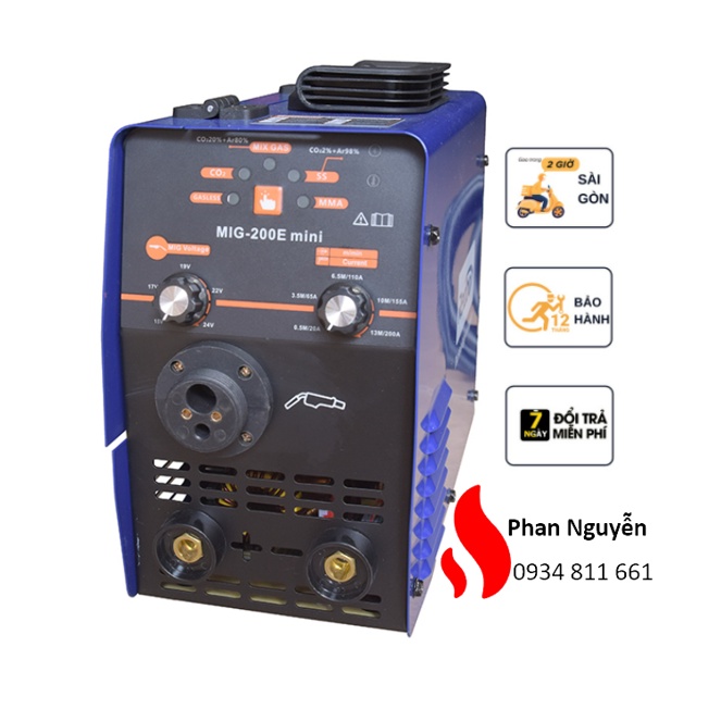 Máy Hàn Mig Không Dùng Khí Mini Redbo Mig 200E