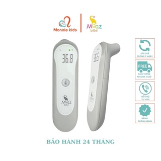 Nhiệt kế hồng ngoại đa năng Moaz Bebe MB024 điện tử đo trán, tai và nước pha sữa cho bé