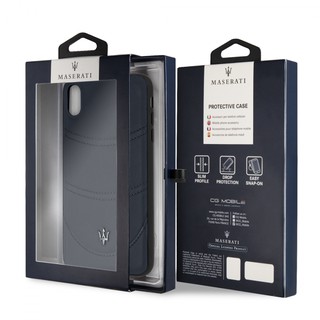 Ốp Lưng Iphone XsMAX, Da Thật, Maserati