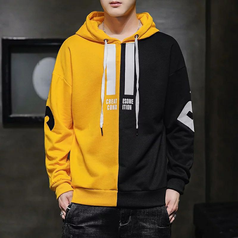 Áo khoác nỉ hoddie nam phối màu Because_ ảnh thật | BigBuy360 - bigbuy360.vn