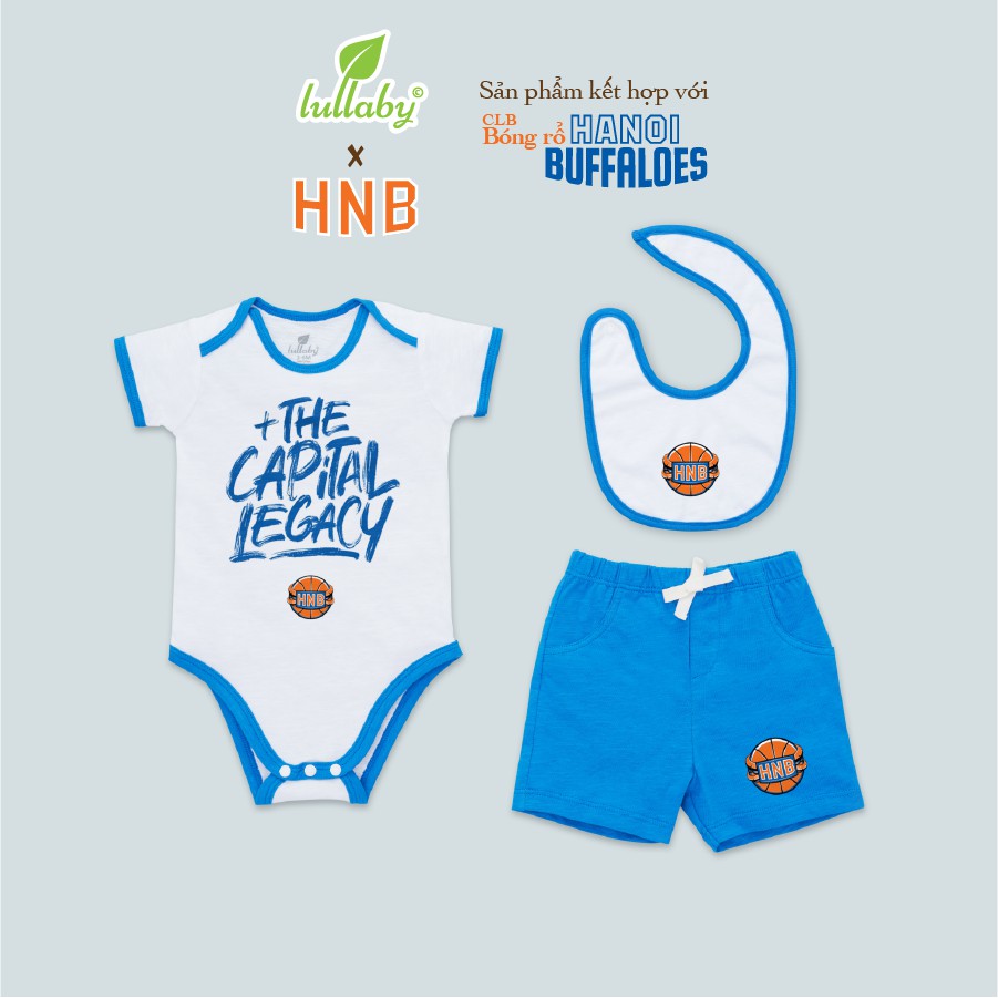 Lullaby x HNB HNB02 Set body vai chồm + quần đùi + yếm